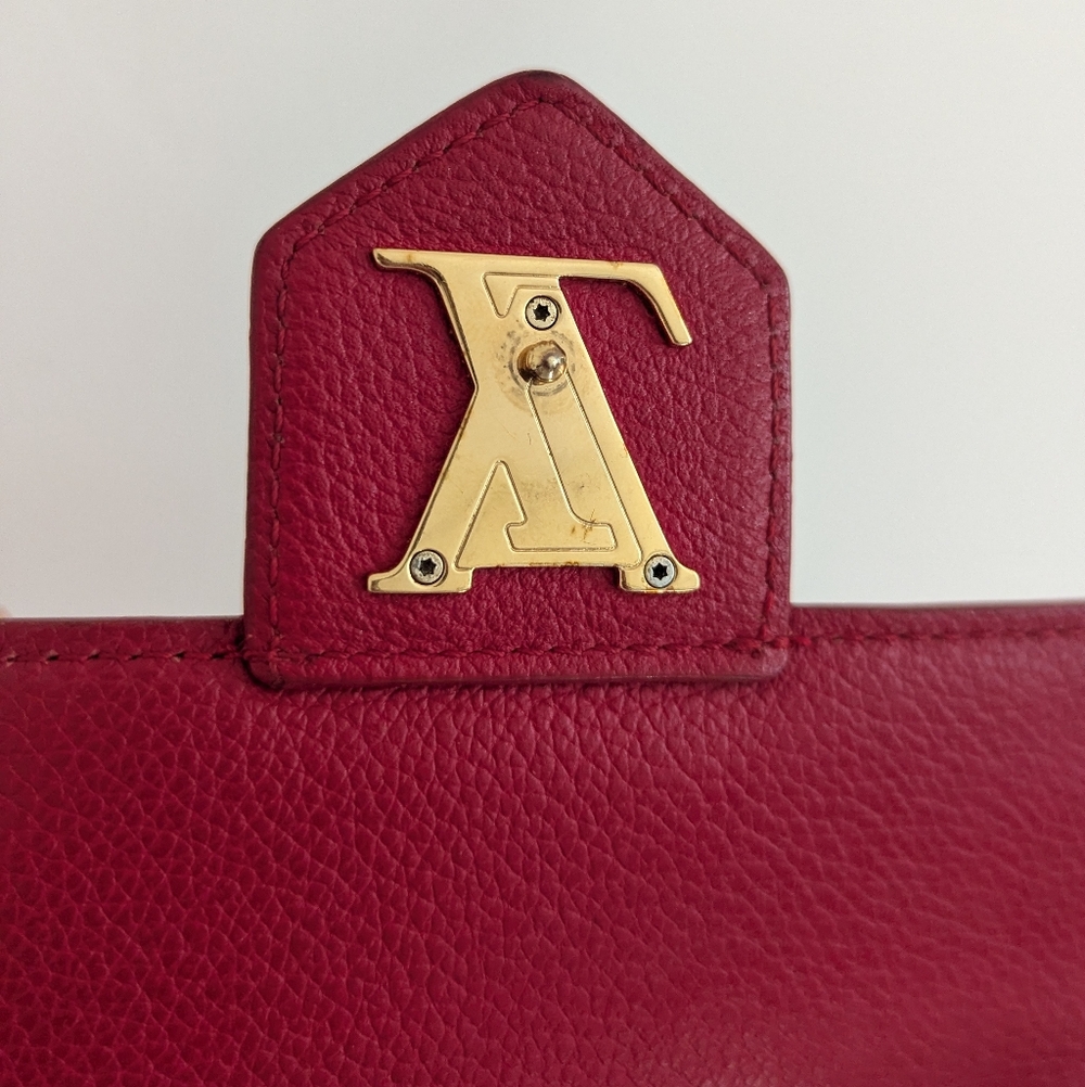 Louis Vuitton Lockme Red Leather Wallet - Picture 6 of 16